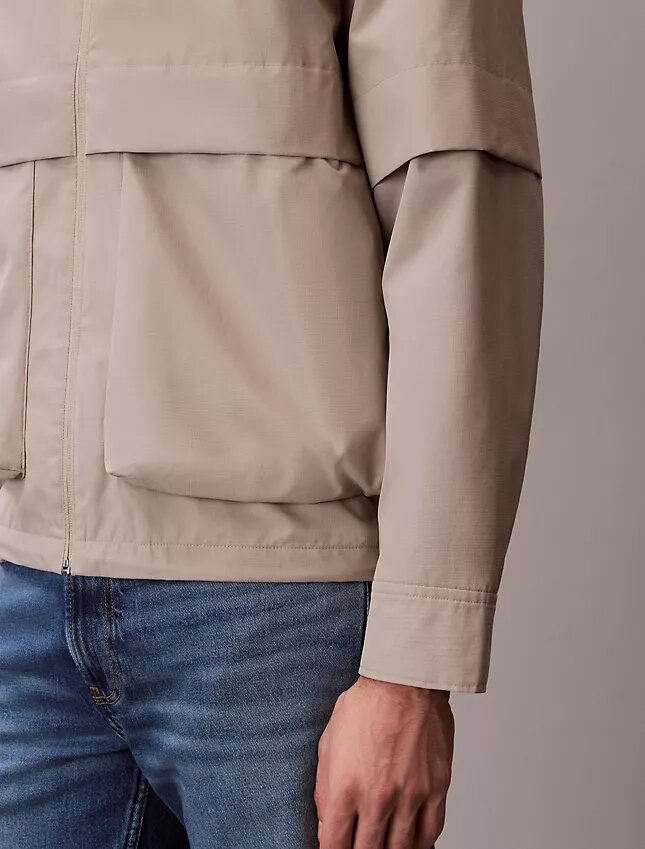 Chaqueta cortavientos con capucha Ripstop Chaqueta cortavientos con capucha Ripstop