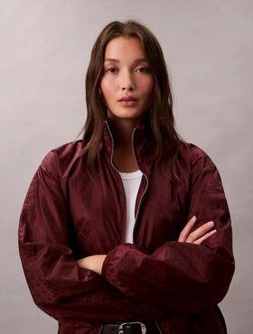 Chaqueta cortavientos con estampado Monogram integral