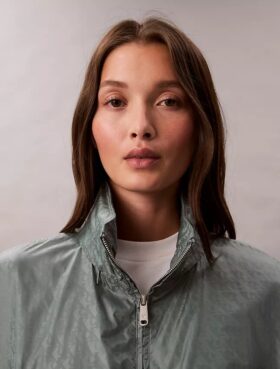Chaqueta cortavientos con estampado Monogram integral