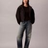 Chaqueta cortavientos con logotipo en jacquard