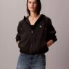 Chaqueta cortavientos holgada de nailon