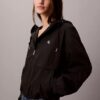 Chaqueta cortavientos holgada de nailon