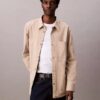 Chaqueta de camisa holgada de lona