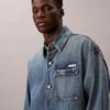 Chaqueta de campo de denim holgada Chaqueta de campo de denim holgada