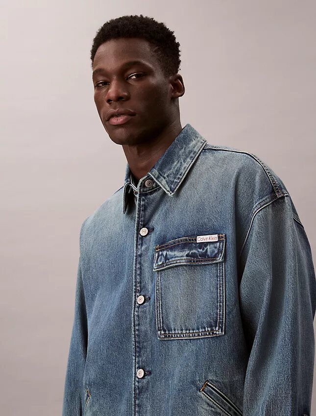 Chaqueta de campo de denim holgada Chaqueta de campo de denim holgada