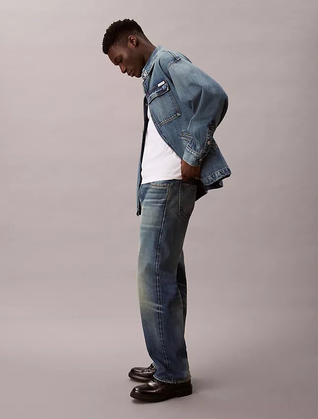 Chaqueta de campo de denim holgada Chaqueta de campo de denim holgada
