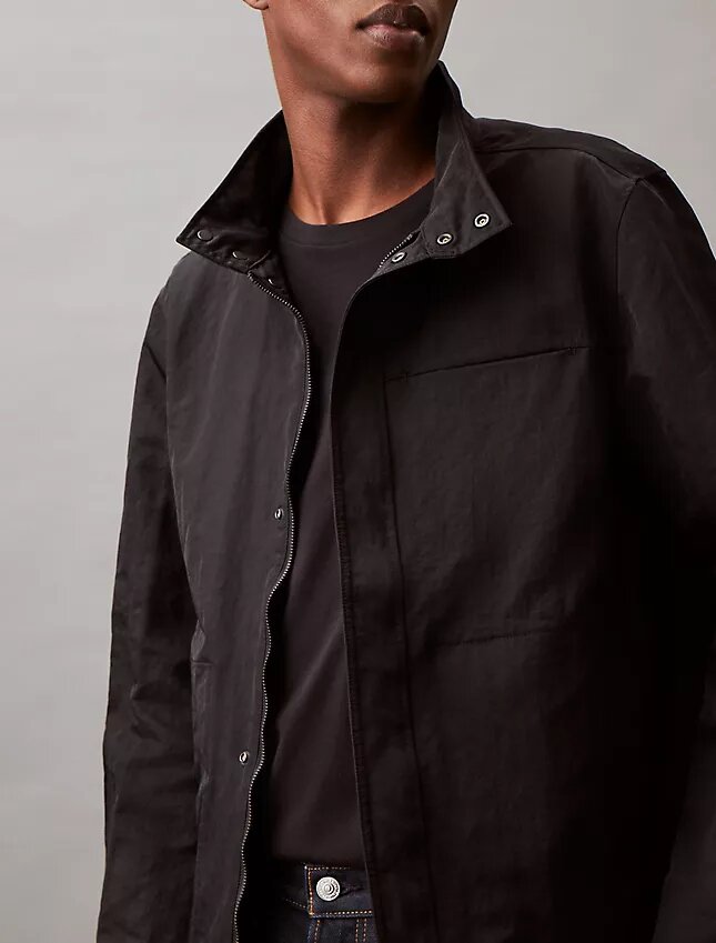 Chaqueta de campo de nailon arrugado Chaqueta de campo de nailon arrugado