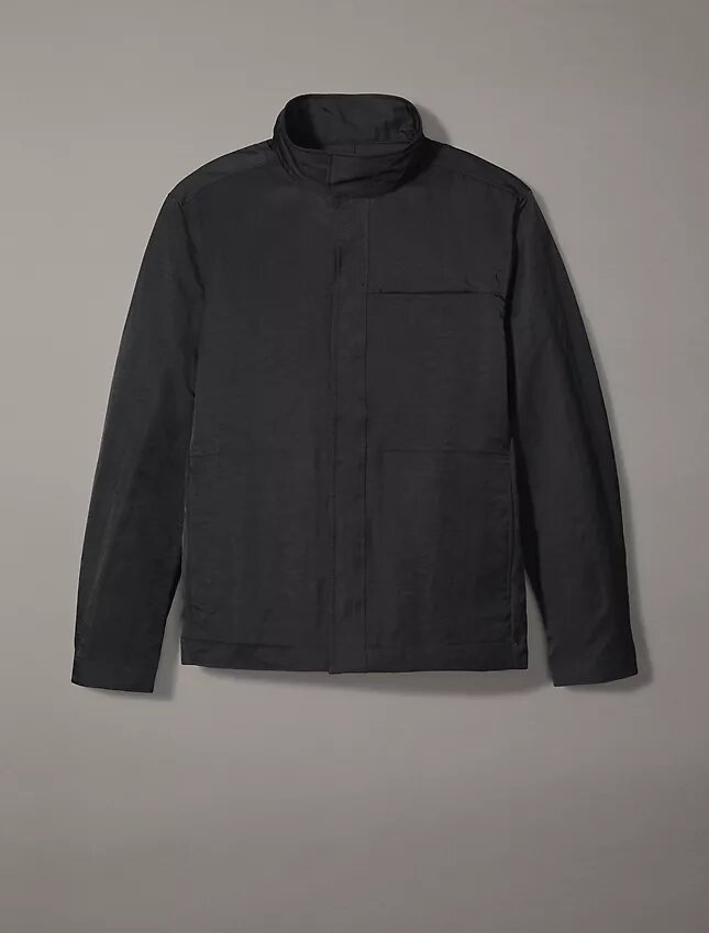 Chaqueta de campo de nailon arrugado Chaqueta de campo de nailon arrugado
