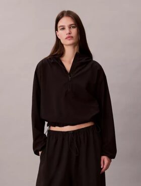 Chaqueta de paracaídas tejida
