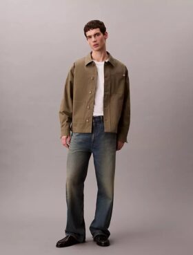 Chaqueta de trabajo de sarga elástica de Cotton Stretch de algodón