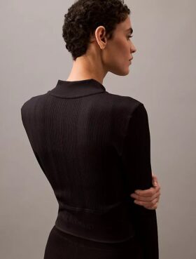 Chaqueta deportiva corta de canalé