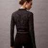 Chaqueta deportiva corta de canalé