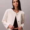 Chaqueta estructurada sin cuello Chaqueta estructurada sin cuello