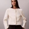 Chaqueta estructurada sin cuello Chaqueta estructurada sin cuello