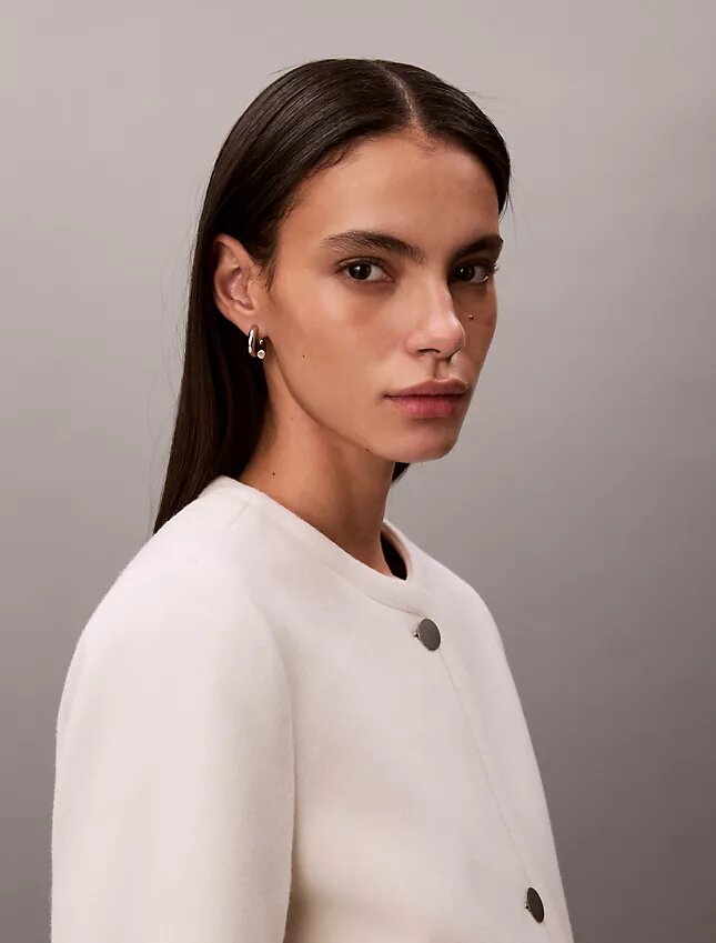 Chaqueta estructurada sin cuello Chaqueta estructurada sin cuello