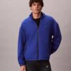 Chaqueta holgada de forro polar de mezcla de lana