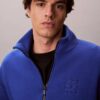Chaqueta holgada de forro polar de mezcla de lana