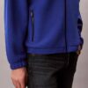 Chaqueta holgada de forro polar de mezcla de lana