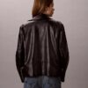 Chaqueta motera de piel sintética