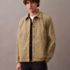 Chaqueta tipo camisa clásica de mezcla de nailon