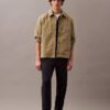 Chaqueta tipo camisa clásica de mezcla de nailon