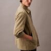 Chaqueta tipo camisa clásica de mezcla de nailon