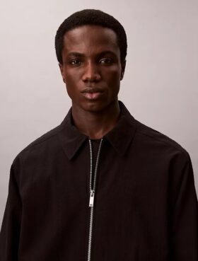 Chaqueta tipo camisa de seersucker