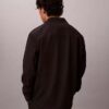 Chaqueta tipo camisa holgada de mezcla de lana Chaqueta tipo camisa holgada de mezcla de lana