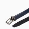 Cinturón de vestir reversible de piel Saffiano Cinturón de vestir reversible de piel Saffiano