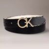 Cinturón reversible con placa con el logotipo Monogram