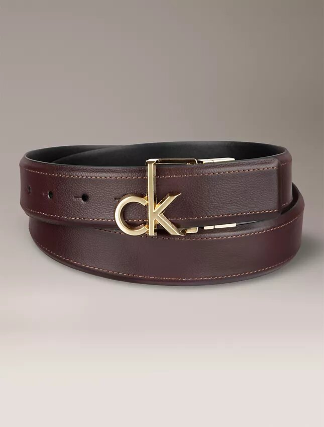 Cinturón reversible con placa con el logotipo Monogram Cinturón reversible con placa con el logotipo Monogram