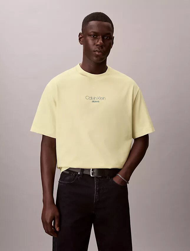 Ckj Camiseta holgada con gráfico del logotipo Ckj Camiseta holgada con gráfico del logotipo
