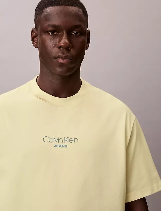 Ckj Camiseta holgada con gráfico del logotipo Ckj Camiseta holgada con gráfico del logotipo