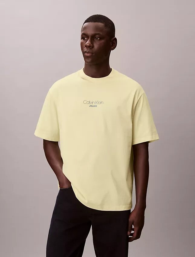 Ckj Camiseta holgada con gráfico del logotipo Ckj Camiseta holgada con gráfico del logotipo