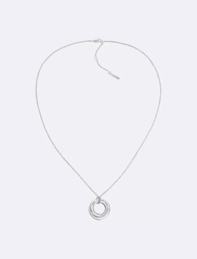 Collar con colgante redondo escultural