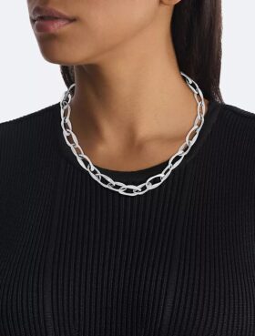Collar de cadena de eslabones de forma orgánica