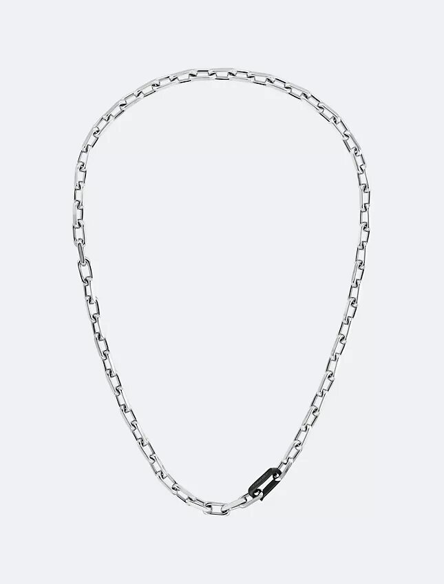 Collar de cadena de eslabones esculpidos Collar de cadena de eslabones esculpidos