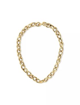 Collar de eslabones esculturales