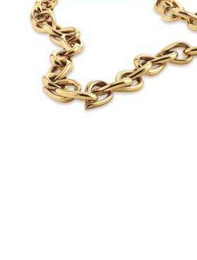 Collar de eslabones esculturales