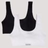 Conjunto de 2 Bralettes con ribete y logotipo