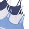 Conjunto de 3 bralettes cortos Cotton Stretch para niñas