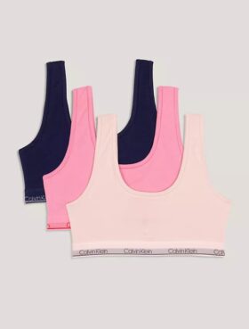 Conjunto de 3 Bralettes de algodón Cotton Stretch para niñas