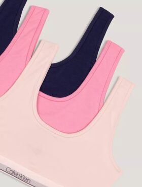 Conjunto de 3 Bralettes de algodón Cotton Stretch para niñas