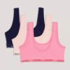 Conjunto de 3 Bralettes de algodón Cotton Stretch para niñas