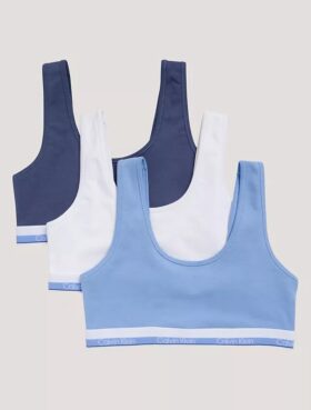 Conjunto de 3 Bralettes de Cotton Stretch para niñas
