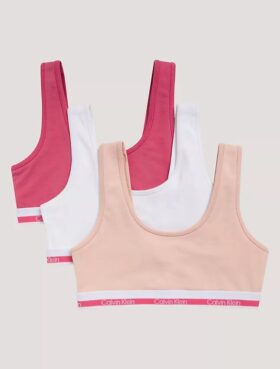 Conjunto de 3 Bralettes de Cotton Stretch para niñas