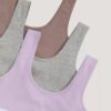 Conjunto de 3 Bralettes de Cotton Stretch para niñas Conjunto de 3 Bralettes de Cotton Stretch para niñas