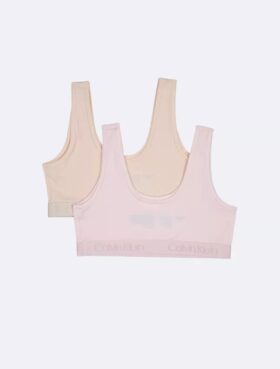 Conjunto de Bralette con banda de logotipo para niñas (paquete de 2)
