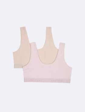 Conjunto de Bralette con banda de logotipo para niñas (paquete de 2)