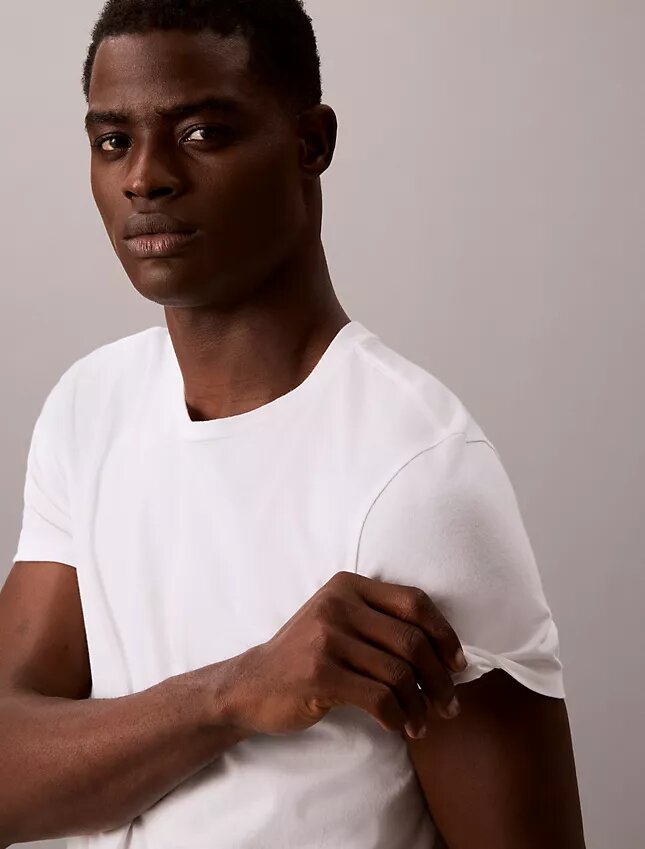 Cotton Classics, pack de 3 camisetas de cuello redondo de corte clásico Cotton Classics, pack de 3 camisetas de cuello redondo de corte clásico